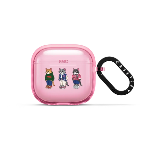 College Cat Earbuds Case