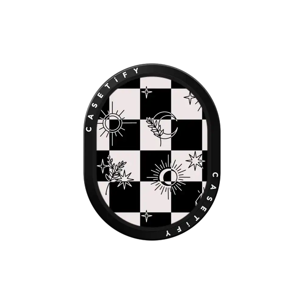 witchy checkered print