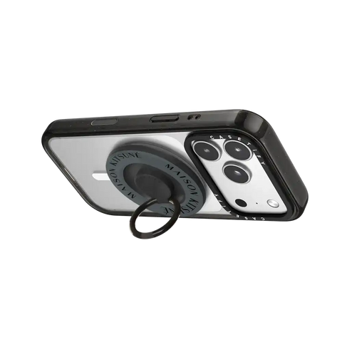 Maison Kitsuné Slate Grey Snappy Ring Holder