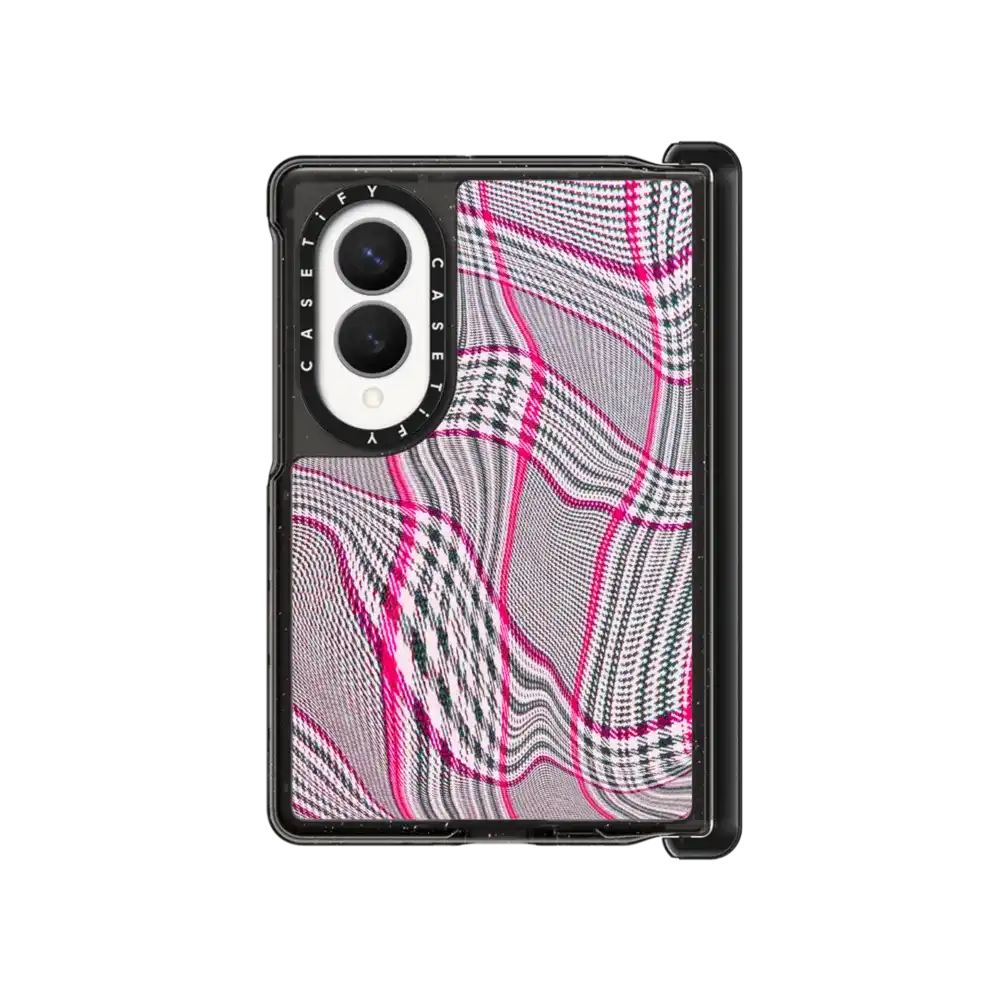 Distorted Plaid - Pink