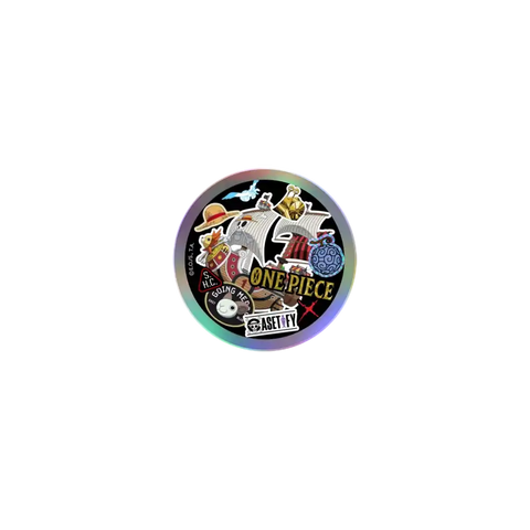 ONE PIECE 25th Straw Hat Crew Sticker Snappy Grip Stand