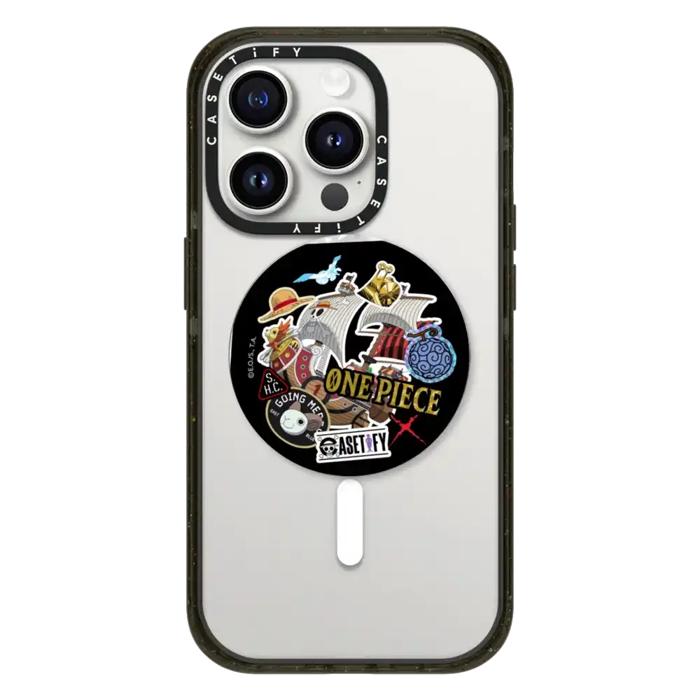 ONE PIECE 25th Straw Hat Crew Sticker Snappy Grip Stand