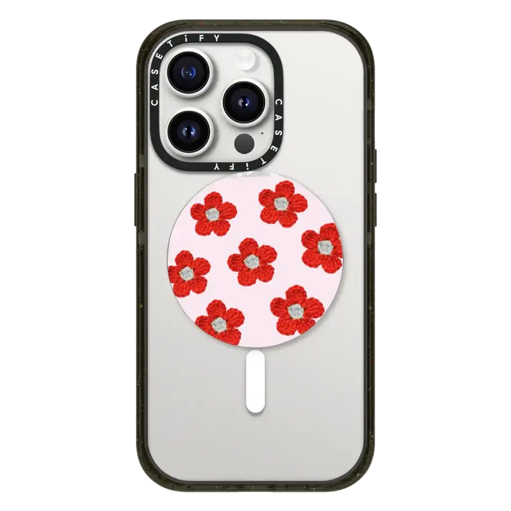 Crochet Flowers - Red