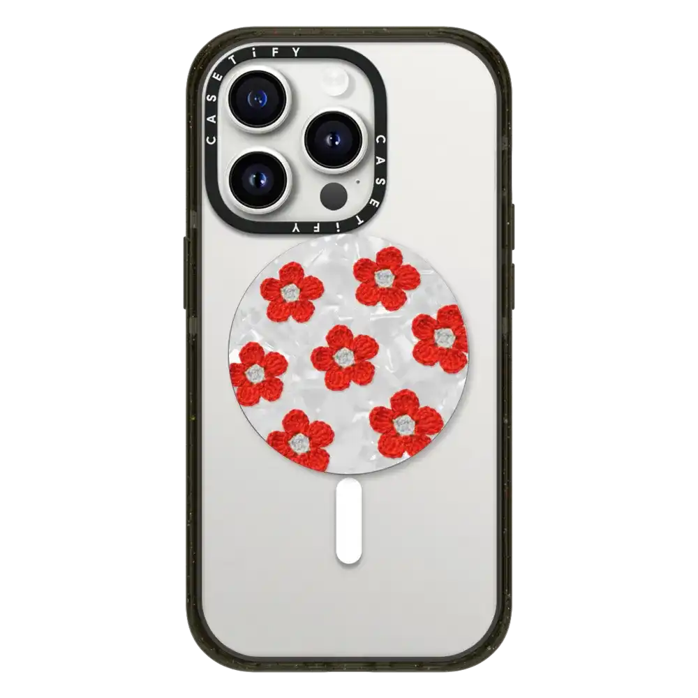 Crochet Flowers - Red