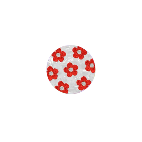 Crochet Flowers - Red