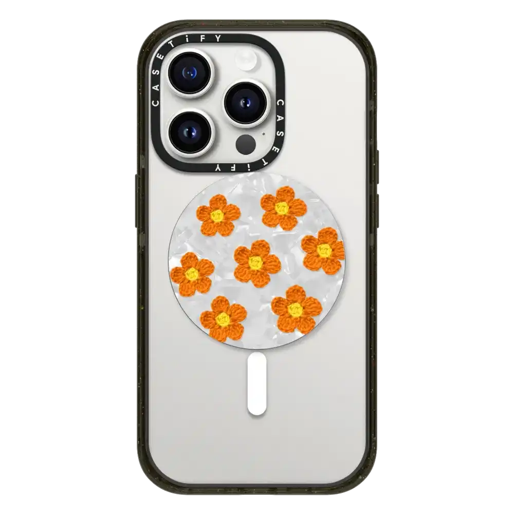 Crochet Flowers - Orange