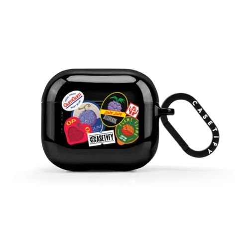 Devil Fruits Label Sticker Earbuds Case