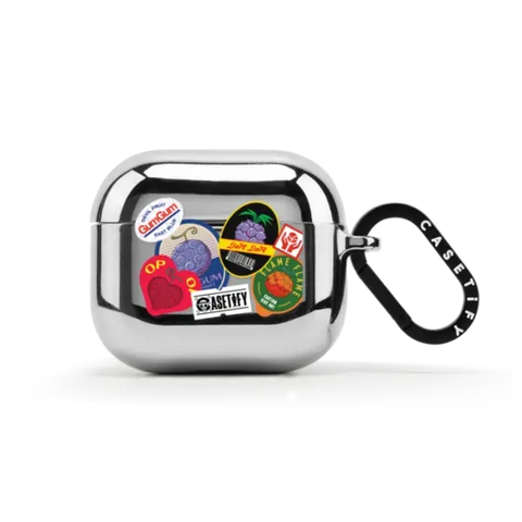 Devil Fruits Label Sticker Earbuds Case