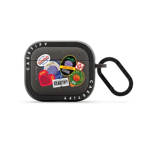 Devil Fruits Label Sticker Earbuds Case