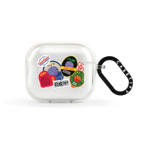 Devil Fruits Label Sticker Earbuds Case