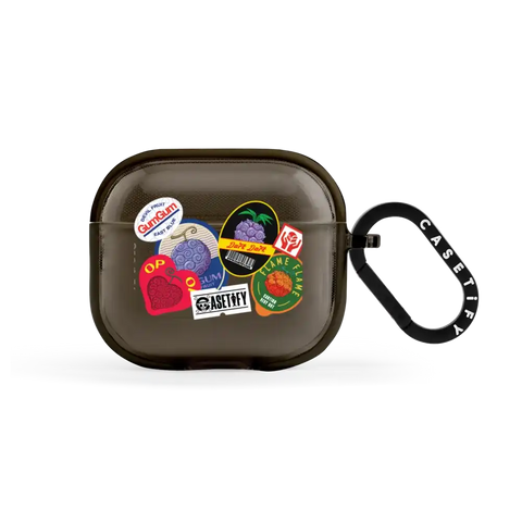 Devil Fruits Label Sticker Earbuds Case