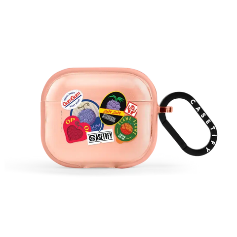 Devil Fruits Label Sticker Earbuds Case