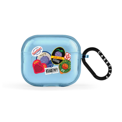 Devil Fruits Label Sticker Earbuds Case