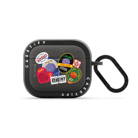 Devil Fruits Label Sticker Earbuds Case