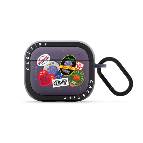 Devil Fruits Label Sticker Earbuds Case