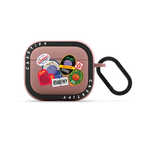 Devil Fruits Label Sticker Earbuds Case