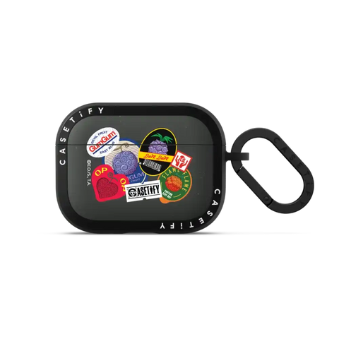 Devil Fruits Label Sticker Earbuds Case