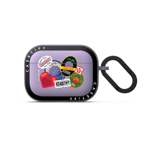Devil Fruits Label Sticker Earbuds Case