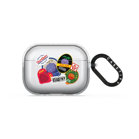 Devil Fruits Label Sticker Earbuds Case