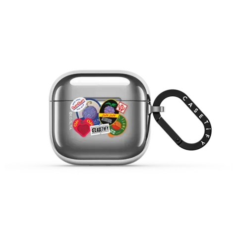 Devil Fruits Label Sticker Earbuds Case