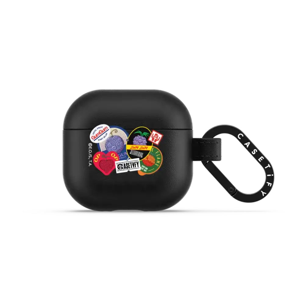 Devil Fruits Label Sticker Earbuds Case