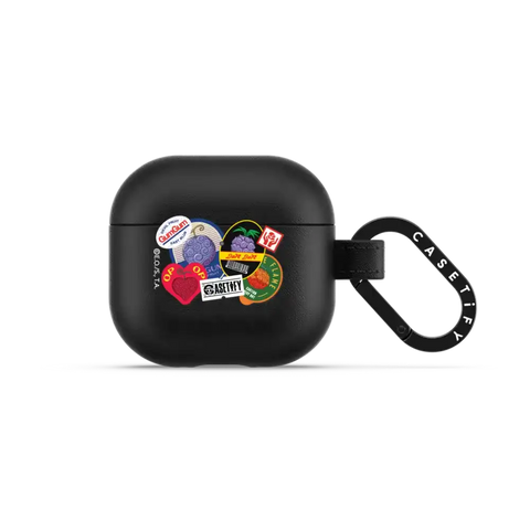 Devil Fruits Label Sticker Earbuds Case