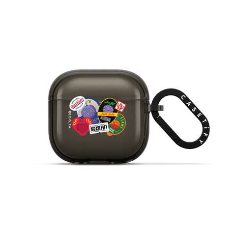 Devil Fruits Label Sticker Earbuds Case
