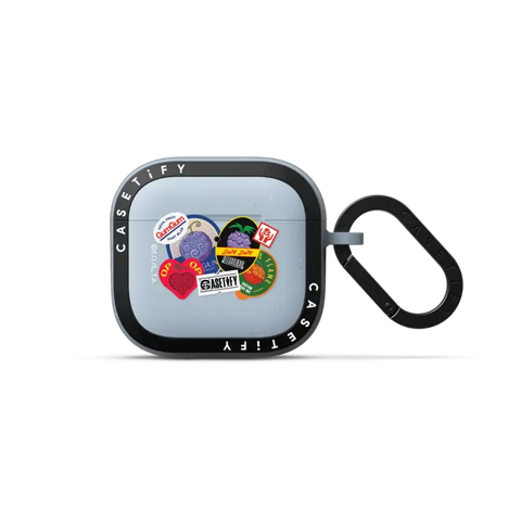 Devil Fruits Label Sticker Earbuds Case