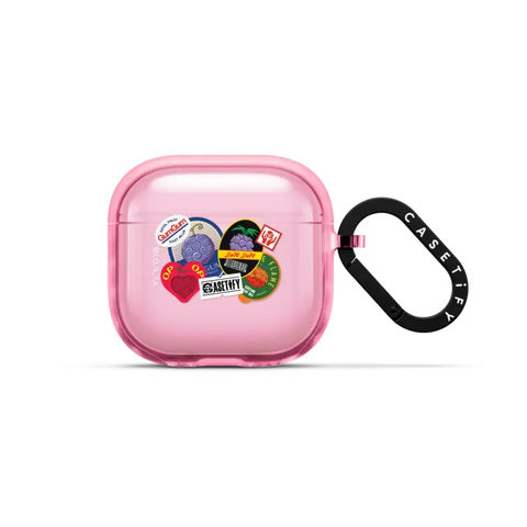 Devil Fruits Label Sticker Earbuds Case