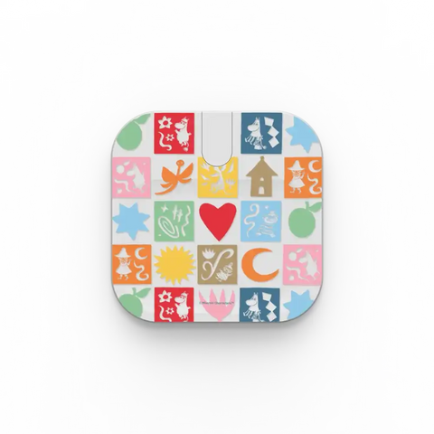 Moomin Square Pattern PowerThru 2-in-1 Charging Stand