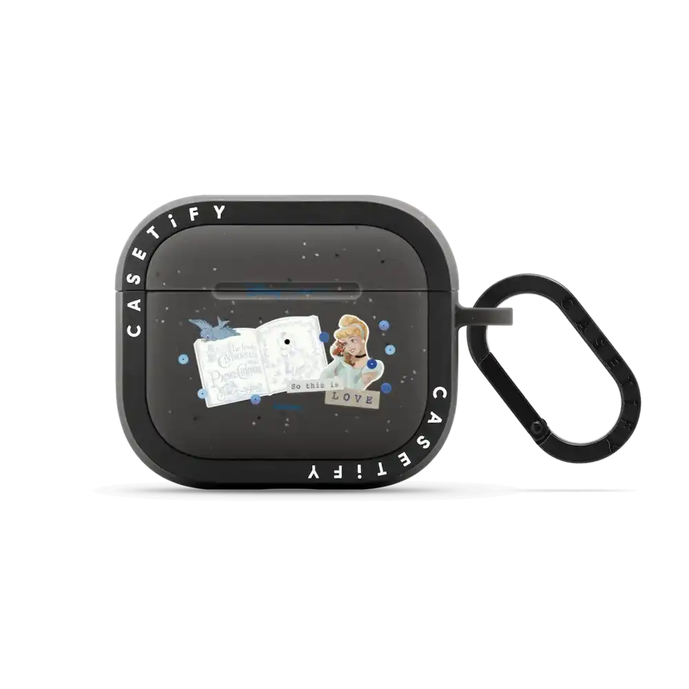 Cinderella's 75th Vintage Scrapbook Earbuds Case