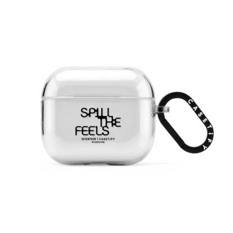 SEVENTEEN SPILL THE FEELS Black Logo Earbuds Case