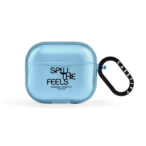 SEVENTEEN SPILL THE FEELS Black Logo Earbuds Case