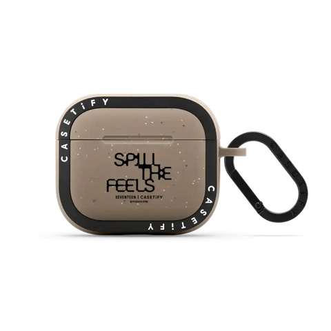 SEVENTEEN SPILL THE FEELS Black Logo Earbuds Case