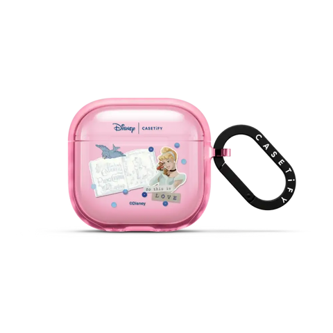 Cinderella's 75th Vintage Scrapbook Earbuds Case
