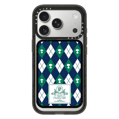 Peanuts Argyle Pattern Snappy Cardholder Stand