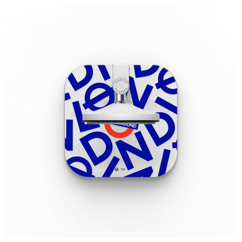 London Underground Pattern PowerThru 2-in-1 Charging Stand