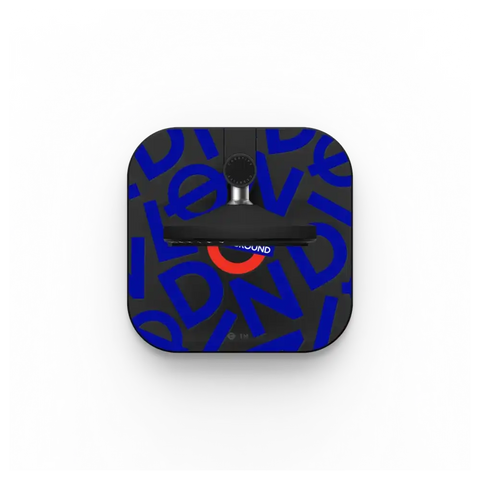 London Underground Pattern PowerThru 2-in-1 Charging Stand