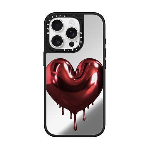 Red Metallic Heart