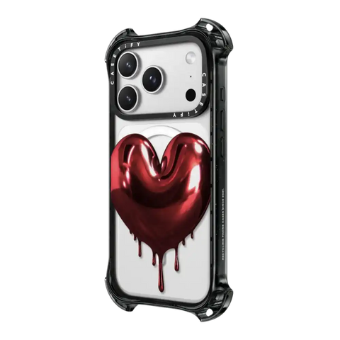 Red Metallic Heart