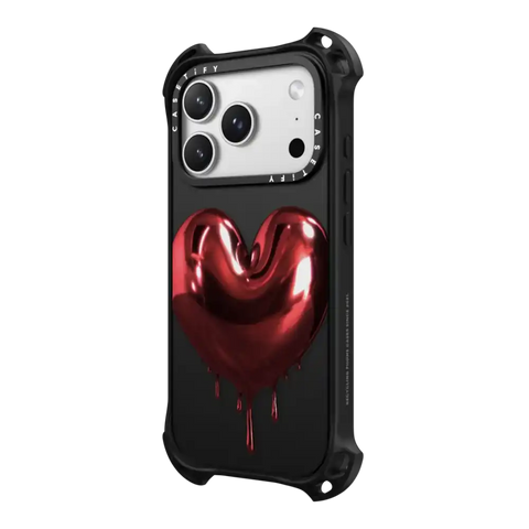 Red Metallic Heart