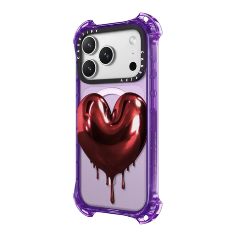 Red Metallic Heart