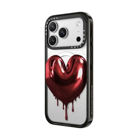 Red Metallic Heart