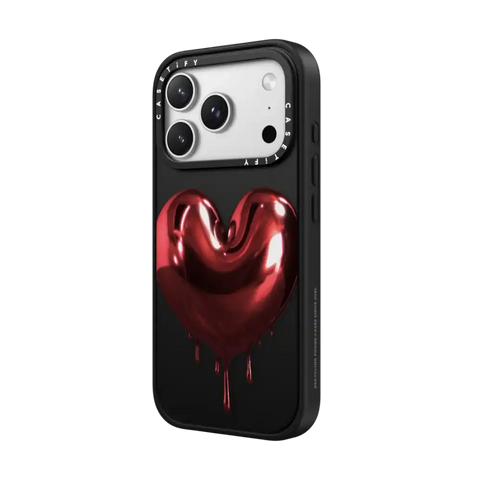Red Metallic Heart