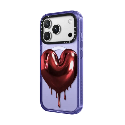 Red Metallic Heart