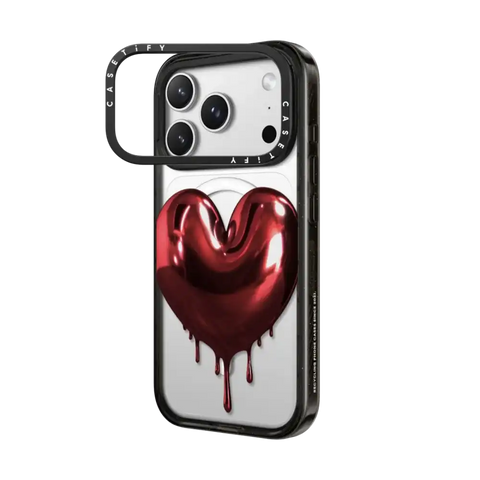 Red Metallic Heart
