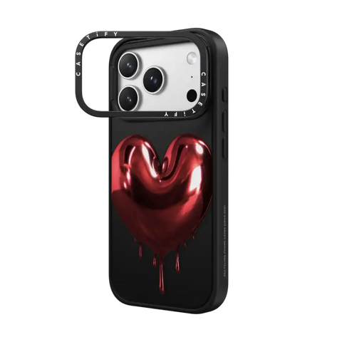Red Metallic Heart