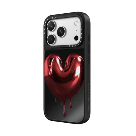 Red Metallic Heart
