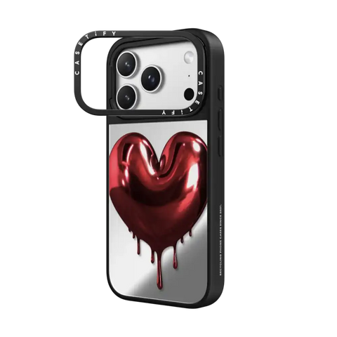 Red Metallic Heart