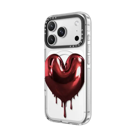 Red Metallic Heart